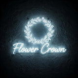 Flower Crown · LED Neon — Weiß