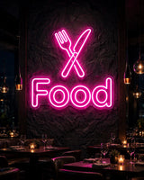 Food · LED Neon — Pink