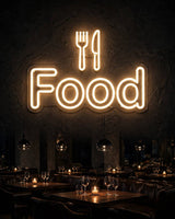 Food · LED Neon — Warmweiß