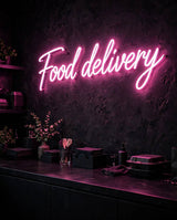 Food delivery · LED Neon — Pink