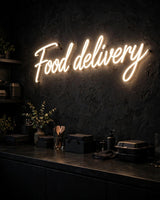 Food delivery · LED Neon — Warmweiß