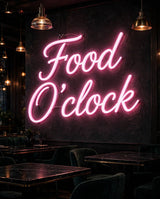 Food O’clock · LED Neon — Pink