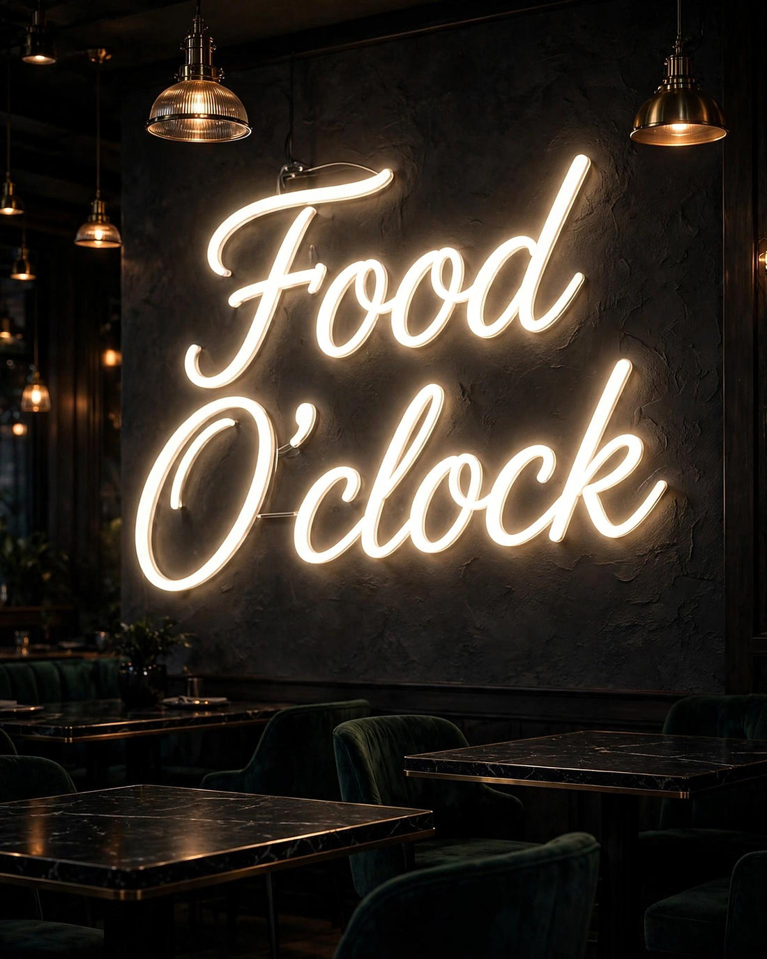 Food O’clock · LED Neon