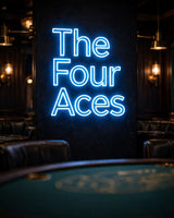 The Four Aces · LED Neon — Blau