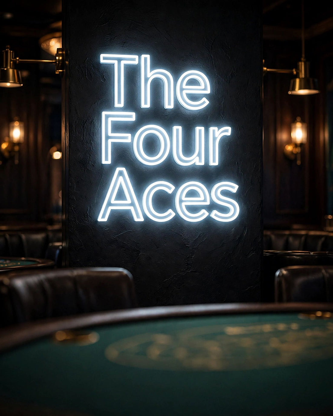 The Four Aces · LED Neon — Weiß