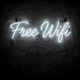Free Wifi · LED Neon — Weiß