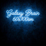 Galaxy Brain 60x100cm · LED Neon — Blau