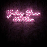 Galaxy Brain 60x100cm · LED Neon — Pink