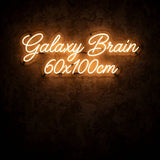 Galaxy Brain 60x100cm · LED Neon — Warmweiß