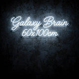 Galaxy Brain 60x100cm · LED Neon — Weiß
