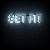 GET FIT · LED Neon — Weiß