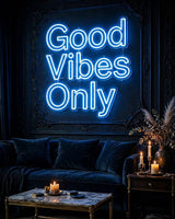 Good Vibes Only · LED Neon — Blau