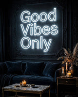 Good Vibes Only · LED Neon — Weiß