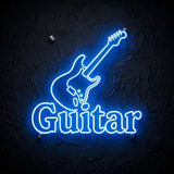 Guitar · LED Neon — Blau