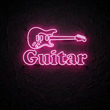 Guitar · LED Neon — Pink