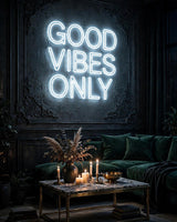 Good Vibes Only · LED Neon — Weiß