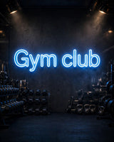Gym club · LED Neon — Blau