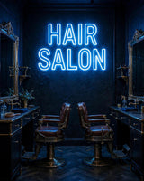 Hair salon · LED Neon — Blau