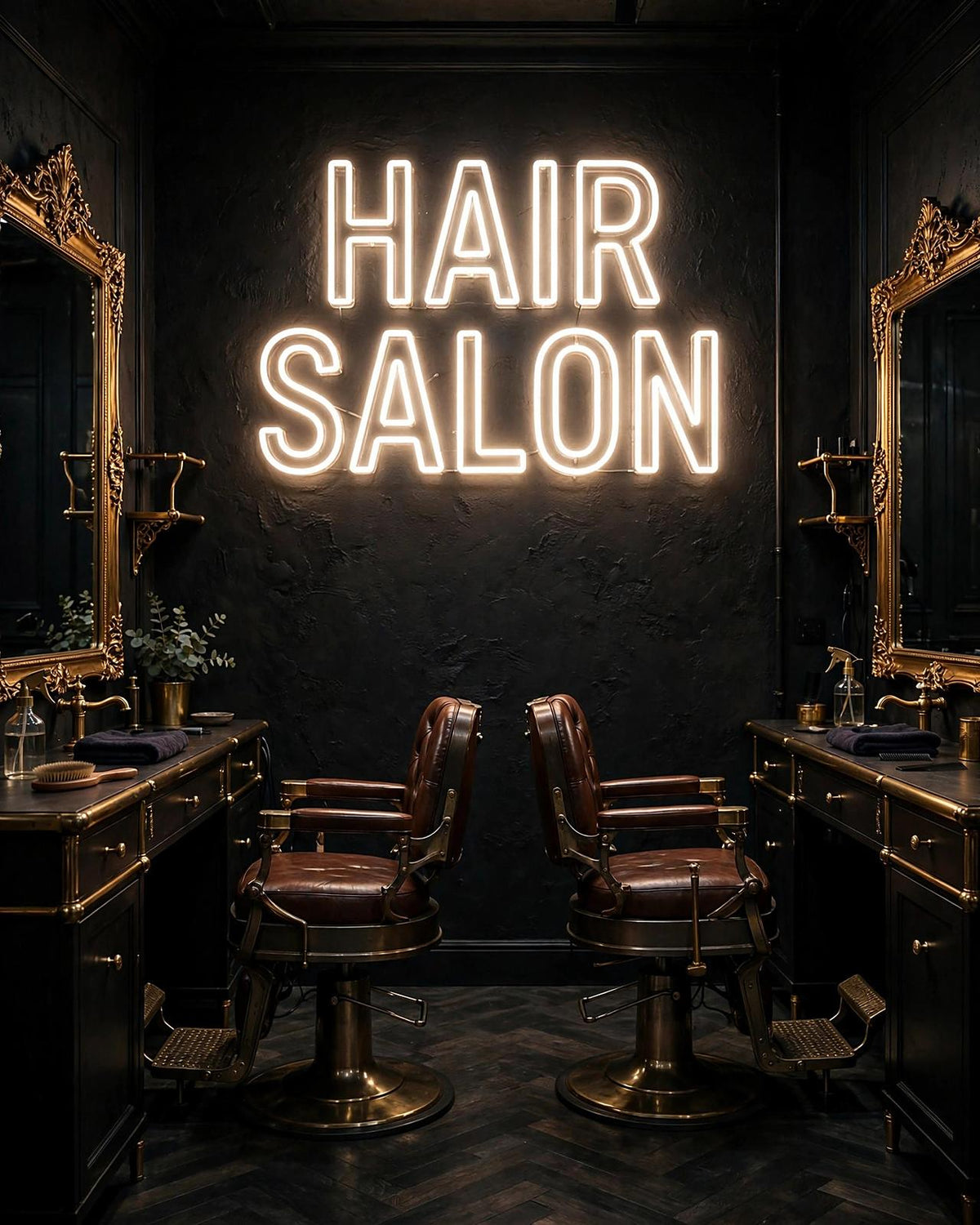 Hair salon · LED Neon — Warmweiß