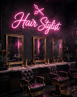 Hair Stylist · LED Neon — Pink