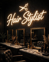 Hair Stylist · LED Neon — Warmweiß