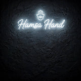 Hamsa Hand · LED Neon — Weiß