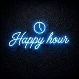 Happy hour · LED Neon — Blau