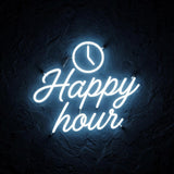 Happy hour · LED Neon — Weiß