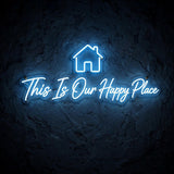 This Is Our Happy Place · LED Neon — Blau