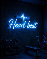 Heart beat · LED Neon — Blau