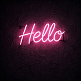 Hello · LED Neon — Pink