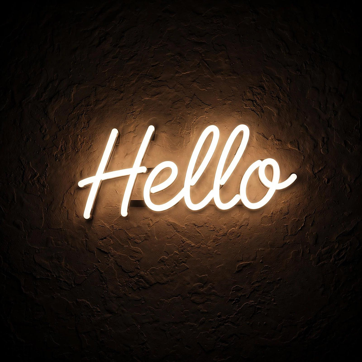 Hello · LED Neon — Warmweiß