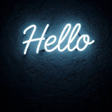 Hello · LED Neon — Weiß