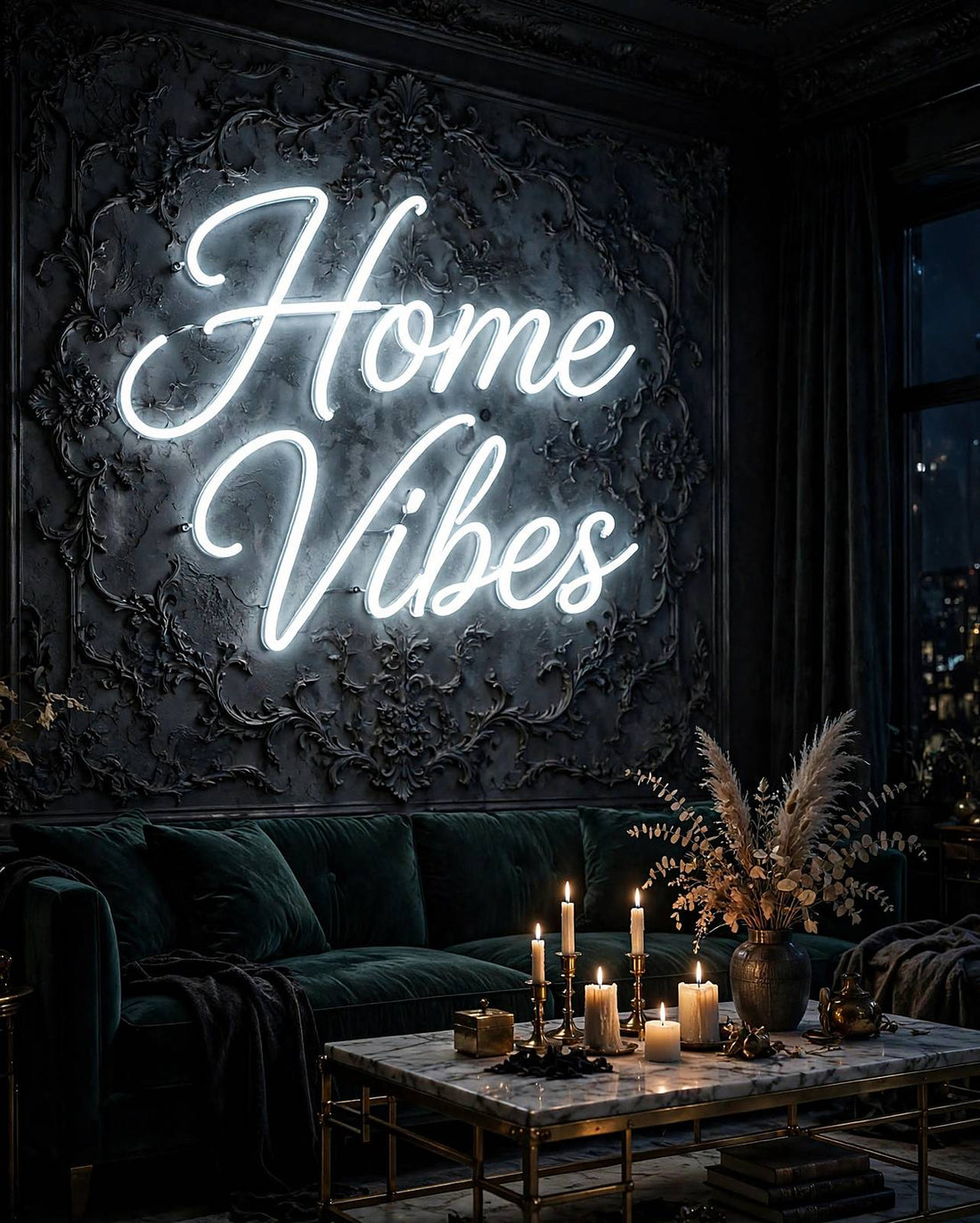Home Vibes · LED Neon — Weiß