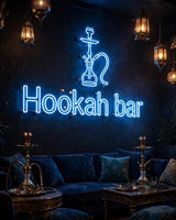 Hookah bar · LED Neon — Blau