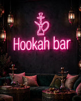 Hookah bar · LED Neon — Pink