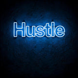Hustle · LED Neon — Blau