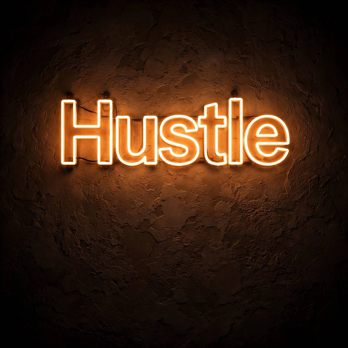Hustle · LED Neon — Warmweiß