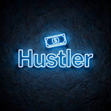 Hustler · LED Neon — Blau