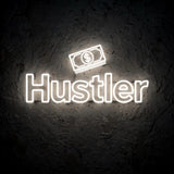 Hustler · LED Neon — Weiß