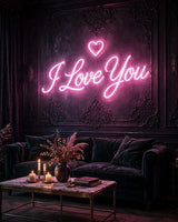 I Love You · LED Neon — Pink