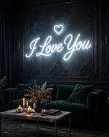 I Love You · LED Neon — Weiß