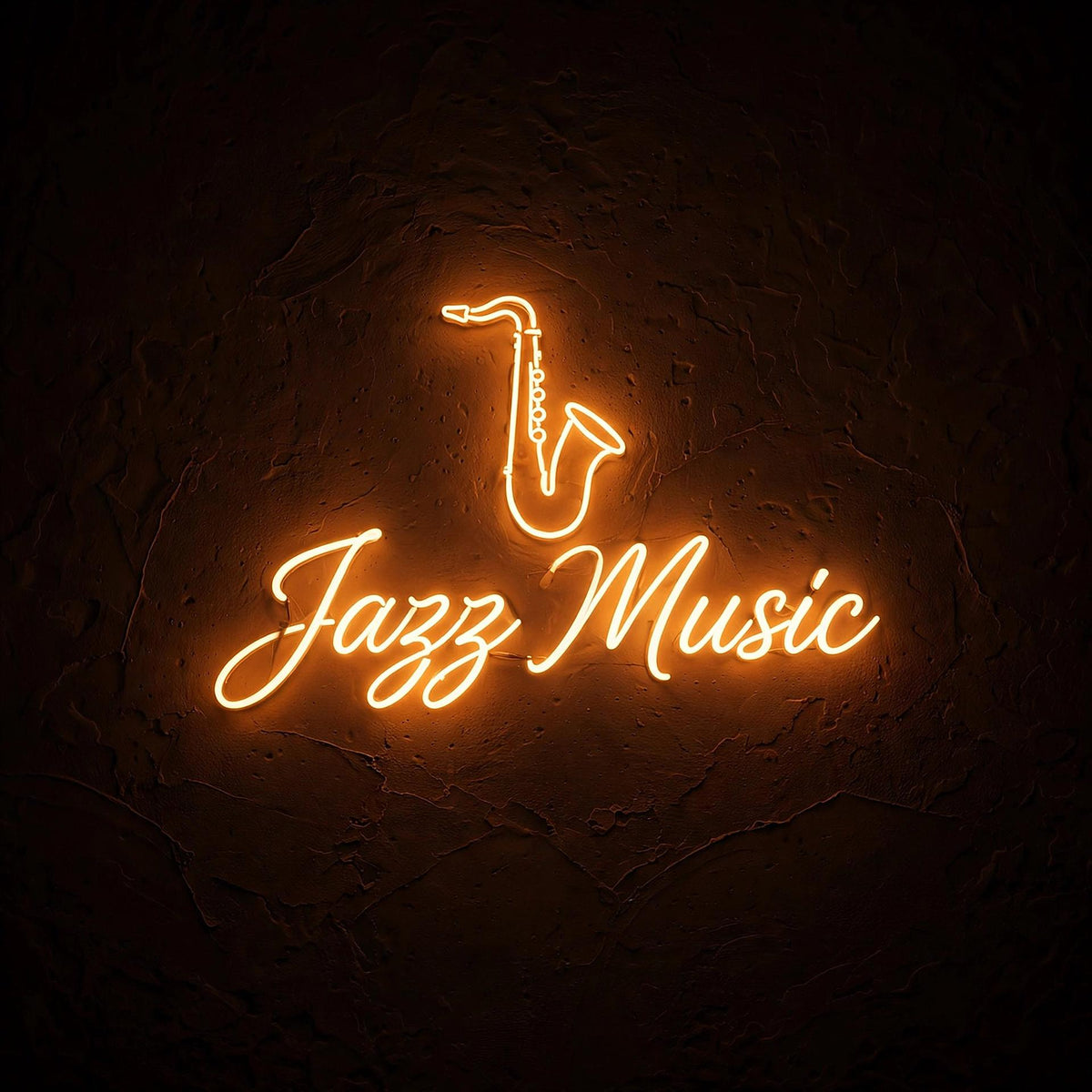 Jazz Music · LED Neon — Warmweiß