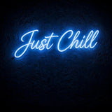 Just Chill · LED Neon — Blau