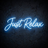 Just Relax · LED Neon — Blau