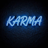 Karma · LED Neon — Blau