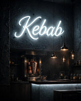 Kebab · LED Neon — Weiß
