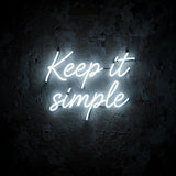 Keep it simple · LED Neon — Weiß
