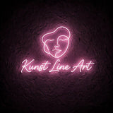 Kunst Line Art · LED Neon — Pink