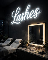 Lashes · LED Neon — Weiß